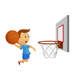 Basketball player vector image