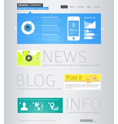 Website design template vector image