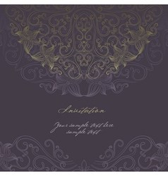 Elegant invitation cards vector image