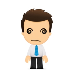 Cartoon office worker vector image