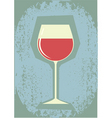 Retro grunge wine vector image