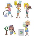 Five housewives vector image