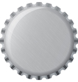 Metallic bottle cap vector image