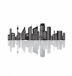 Cityscape silhouette vector image