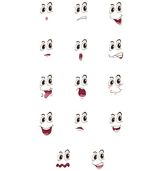 Faces vector image