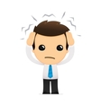 Cartoon office worker vector image