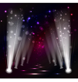 Dark Christmas Stage Spotlight vector image