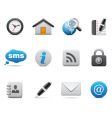 Volumetric web icons vector image