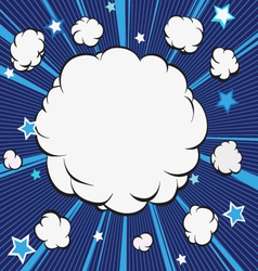 Comic book explosion vector image
