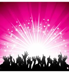 Party silhouette vector image