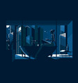 Silhouette of beautiful naked girl in bath Silhouette of beautiful naked girl in bath vector image