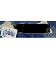 Vintage grunge banner vector image