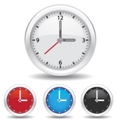 Analog clock vector image