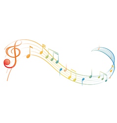 A music note vector image