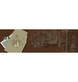 Vintage grunge banner vector image