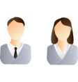 Man and woman user icon vector image