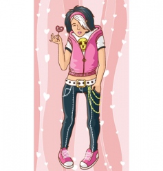 Emo Emo vector image