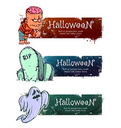 Halloween Banners vector image