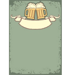 Beer festival background vector image