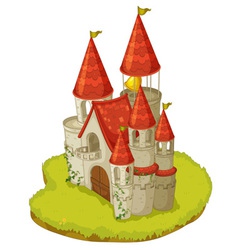 Cartoon castle vector image