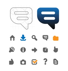 Designers icons for website vector image