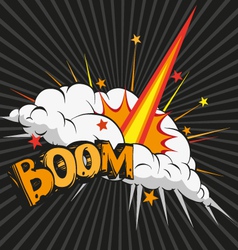 Boom Comic book explosion vector image