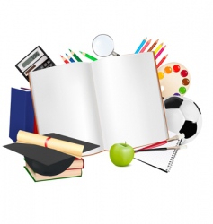 Back to school background vector image