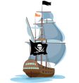 Pirate ship Pirate ship vector image