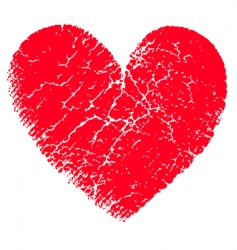 Red heart vector image