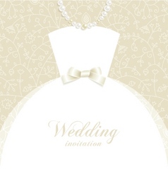 Wedding invitation vector image
