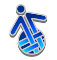 Icon people and planet vector image