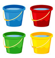 Buckets vector image