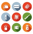 Set of Street Crime Icons Theft Tool vector image