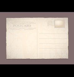 Postcard blank vector image