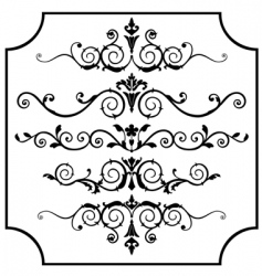 Flourishes vector image