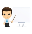 Cartoon office worker vector image