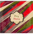 Merry christmas card vector image