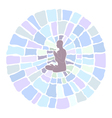 Yoga meditation vector image