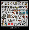 Heraldic elements vector image