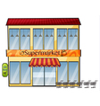 A supermarket vector image