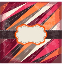Vintage card with frame vector image