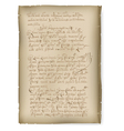An old manuscript vector image