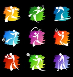 Sport icons vector image