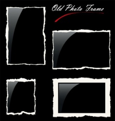 Vintage photo frame vector image