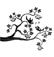 Birds on a branch vector image