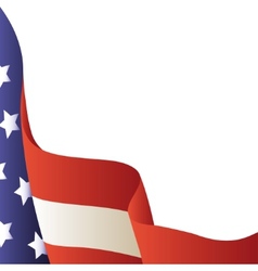 American flag background vector image