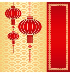 Chinese lantern vector image