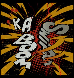 Ka-Boom explosion vector image