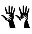 Helping hands vector image