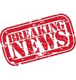 Breaking news stamp vector image